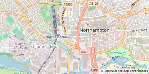 Map of Northampton