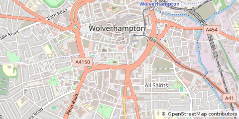 Map of Wolverhampton