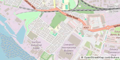 Map of Liverpool, Merseyside