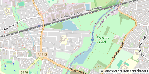 Map of Dagenham