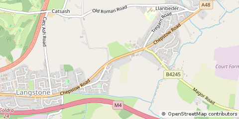 Map of Newport, Gwent