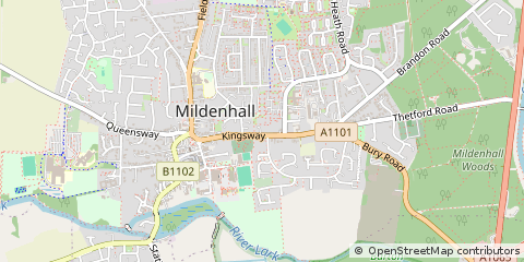 Map of Bury ST. Edmunds