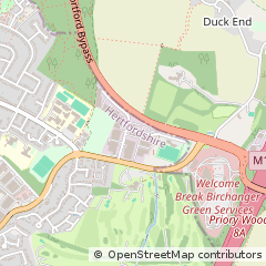 Map of Bishop's Stortford, Hertfordshire