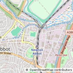 Map of Newton Abbot, Devon