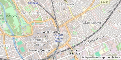 Map of Cardiff