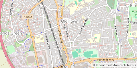 Map of Stevenage, Hertfordshire