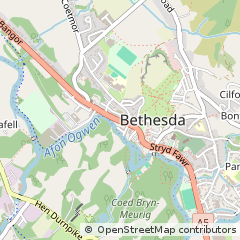 Map of Bangor, Gwynedd