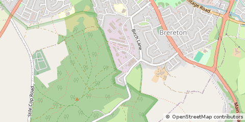 Map of Rugeley, Staffordshire