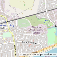 Map of Worthing, West Sussex