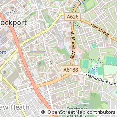Map of Stockport, Cheshire