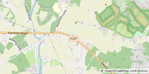 Map of Farnham, Surrey