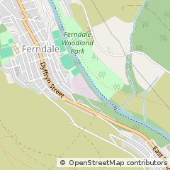 Map of Ferndale, Rhondda Cynon Taff