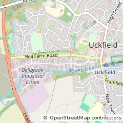 Map of Uckfield, East Sussex