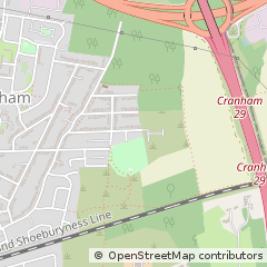 Map of Upminster, Essex