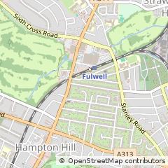 Map of Teddington, Middlesex