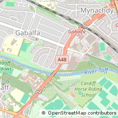 Map of Cardiff