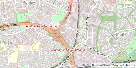 Map of Basingstoke, Hampshire