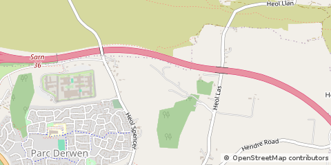 Map of Bridgend