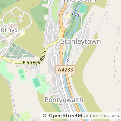 Map of Tylorstown, Rhondda Cynon Taff