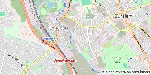 Map of Stoke-on-Trent, Staffordshire