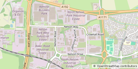 Map of Cramlington, Northumberland