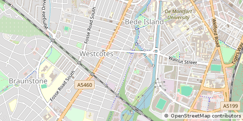 Map of Leicester