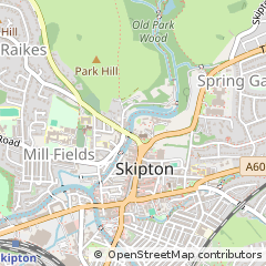 Map of Skipton, North Yorkshire