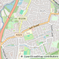 Map of ASH, Aldershot, Hampshire