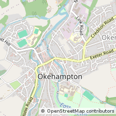 Map of Okehampton