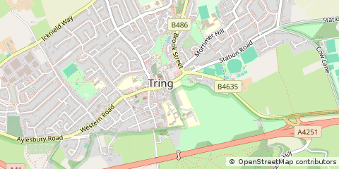 Map of Tring, Herts