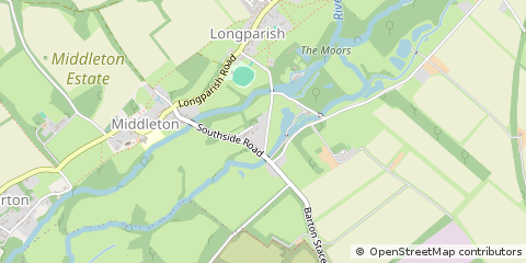 Map of Andover., Hampshire.