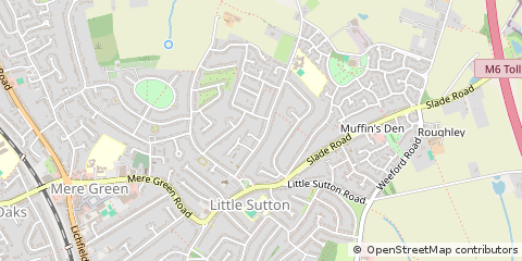 Map of Sutton Coldfield