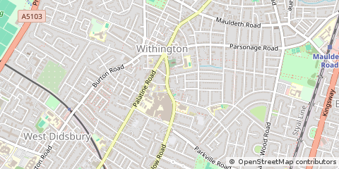 Map of Manchester, Lancashire