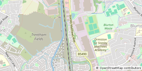 Map of Stoke-on-Trent, Staffordshire
