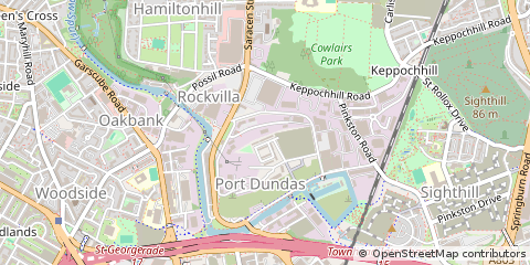 Map of Glasgow, Lanarkshire