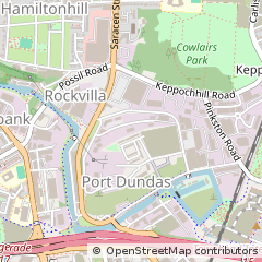 Map of Glasgow, Lanarkshire