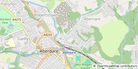 Map of Aberdare