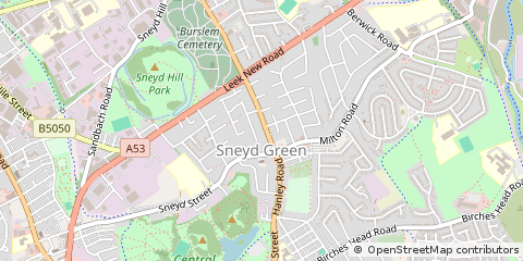 Map of Stoke-on-Trent
