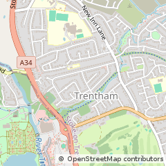 Map of Stoke on Trent, Staffordshire