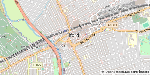 Map of Ilford, Essex