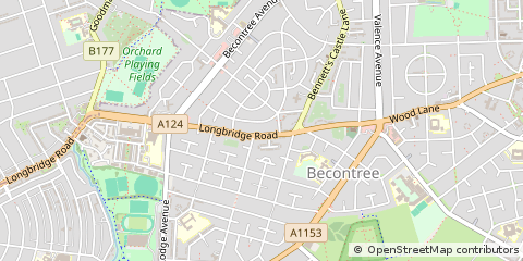 Map of Dagenham