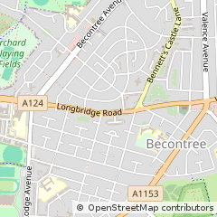 Map of Dagenham