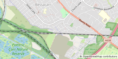 Map of Doncaster