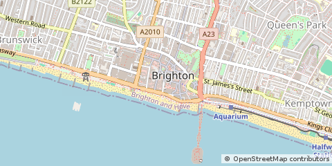 Map of Brighton, East Sussex