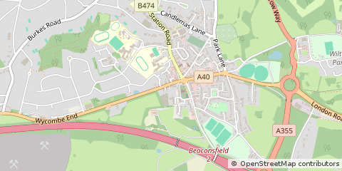 Map of Beaconsfield, Buckinghamshire