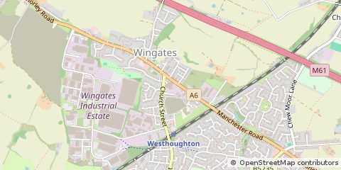 Map of Bolton, Lancashire