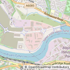 Map of Newcastle Upon Tyne