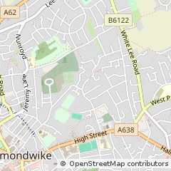 Map of Heckmondwike, West Yorkshire