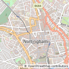 Map of Nottingham, Notts