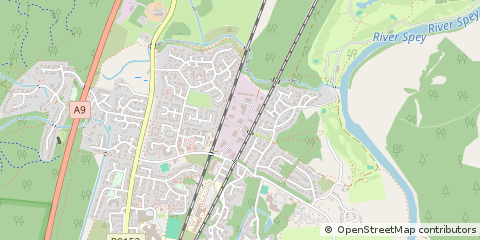 Map of Aviemore, Inverness-shire